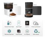Smart Pet Feeder with Video Camera – Adjustable Automatic Food Dispenser