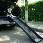 Portable Foldable Pet Ramp for Dogs – Lightweight Truck & Vehicle Ladder, Black