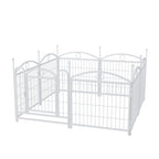 24-Inch 8-Panel Metal Dog Playpen – Indoor Pet Exercise Pen