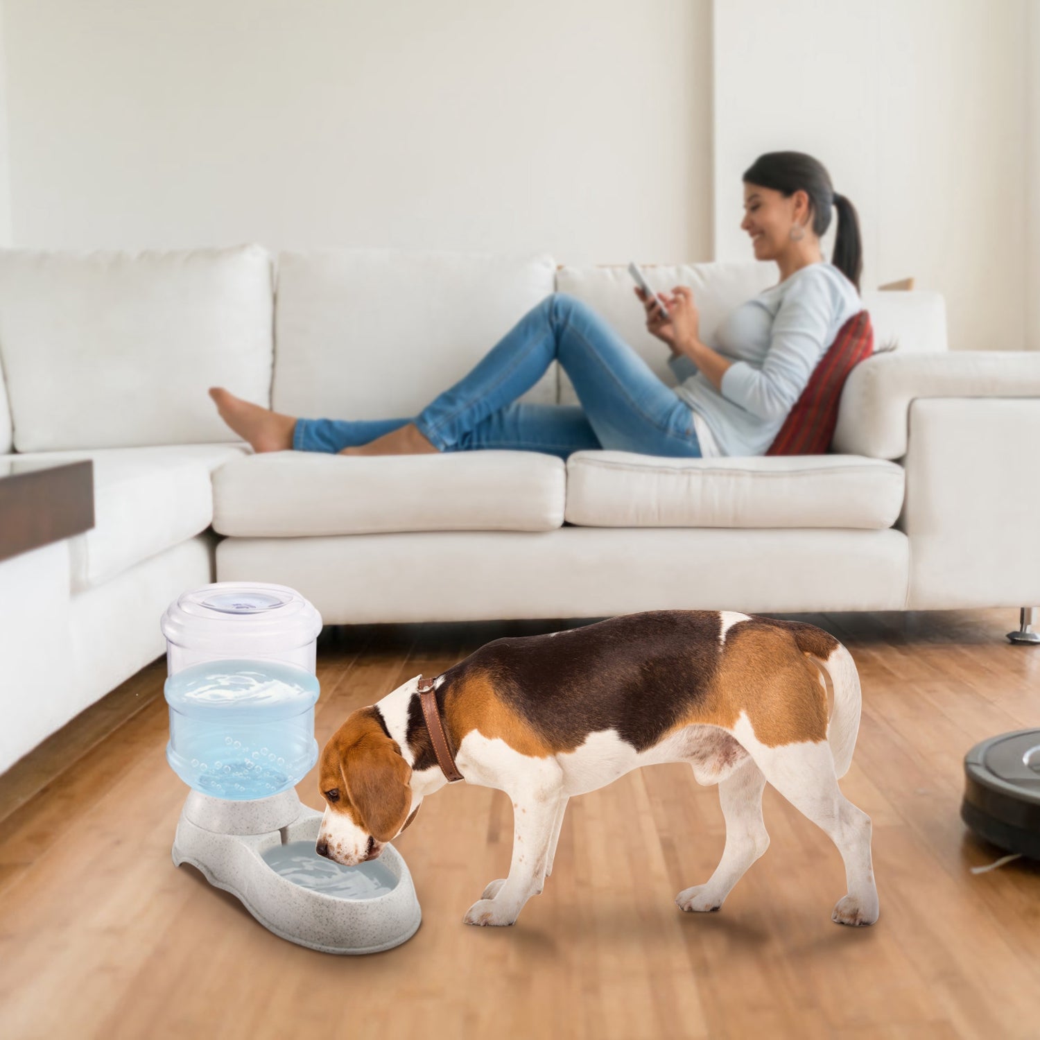 3.5L Gravity Pet Water Dispenser – Automatic Waterer for Cats & Dogs