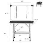 36-Inch Adjustable Dog Grooming Table – Heavy-Duty Portable Pet Table