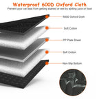 Waterproof Dog Car Seat Cover with Mesh Window & Storage Bags – 600D Oxford Protector