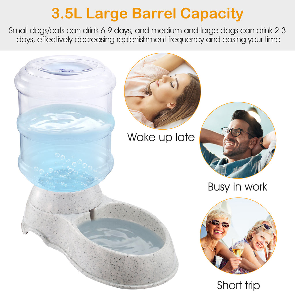 3.5L Gravity Pet Water Dispenser – Automatic Waterer for Cats & Dogs