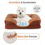 Memory Foam Pet Bed for Small Dogs & Cats – Washable Cover & Waterproof Liner