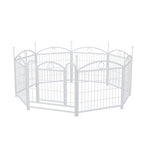 24-Inch 8-Panel Metal Dog Playpen – Indoor Pet Exercise Pen