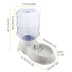 3.5L Gravity Pet Water Dispenser – Automatic Waterer for Cats & Dogs