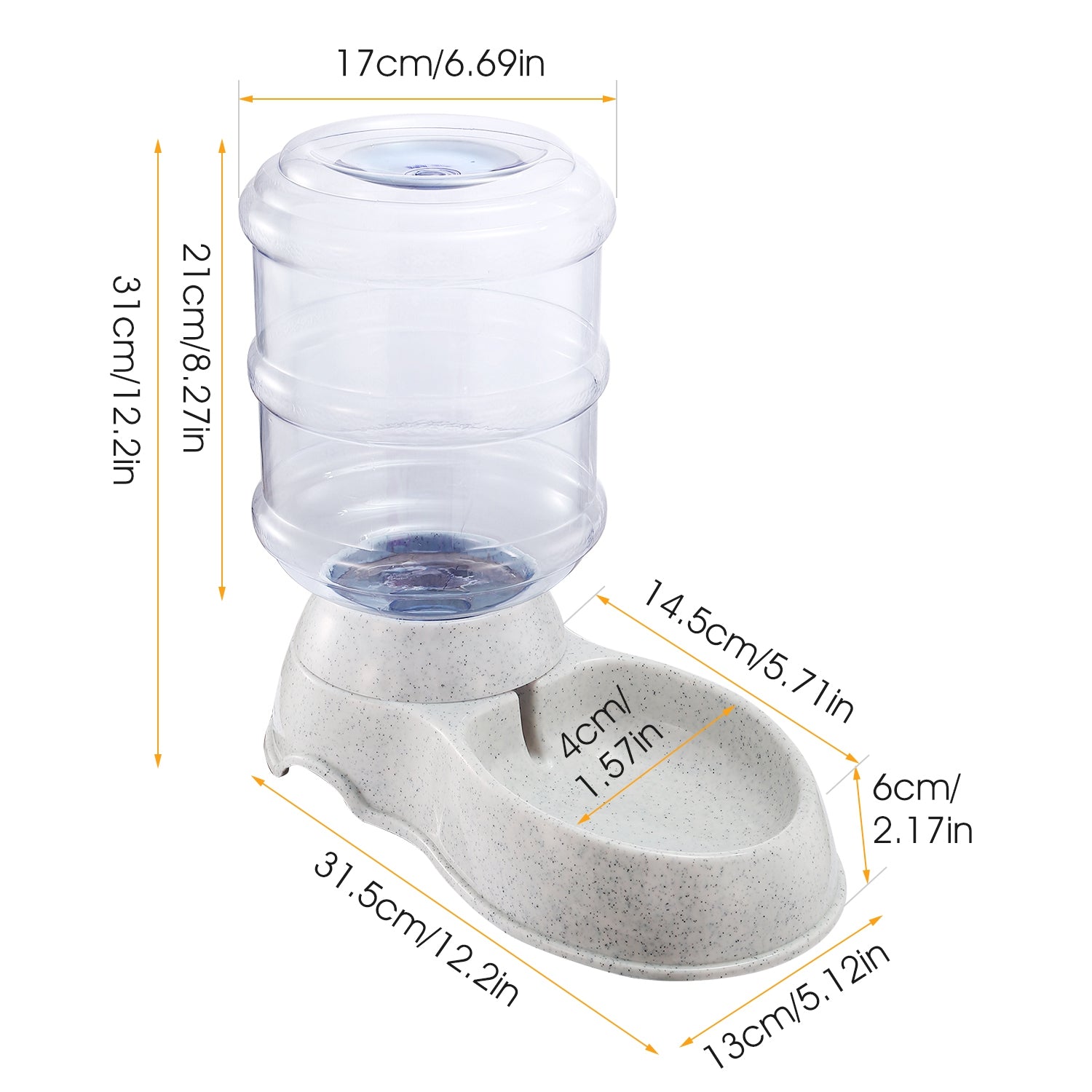 3.5L Gravity Pet Water Dispenser – Automatic Waterer for Cats & Dogs