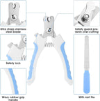 7-Piece Pet Grooming Kit with Brush, Nail Clipper, Flea Comb & Bath Brush