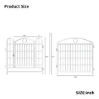 24-Inch 8-Panel Metal Dog Playpen – Indoor Pet Exercise Pen